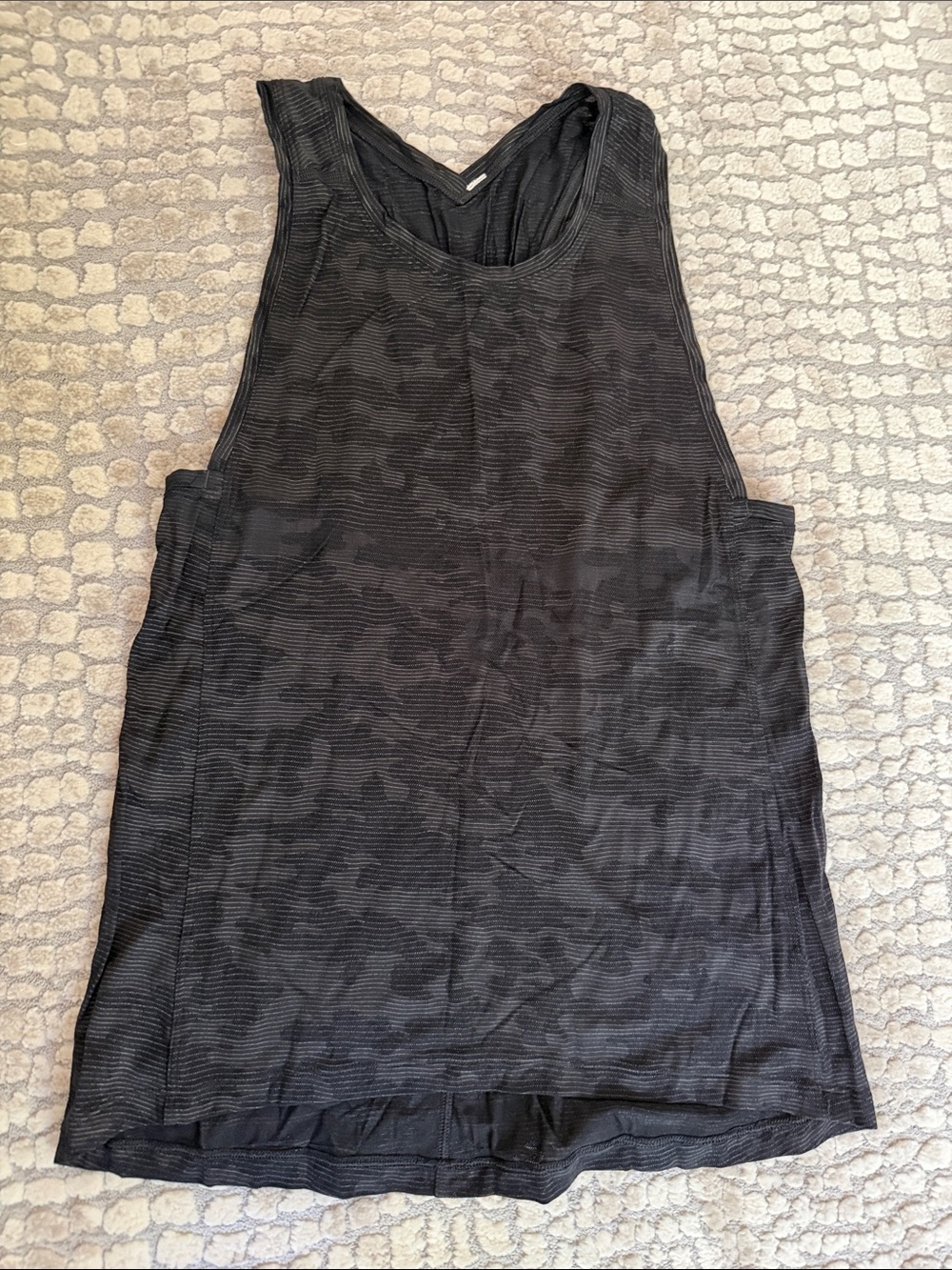 lululemon athletica Black Textured Racerback Tank